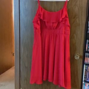 Red Cold Shoulder Dress